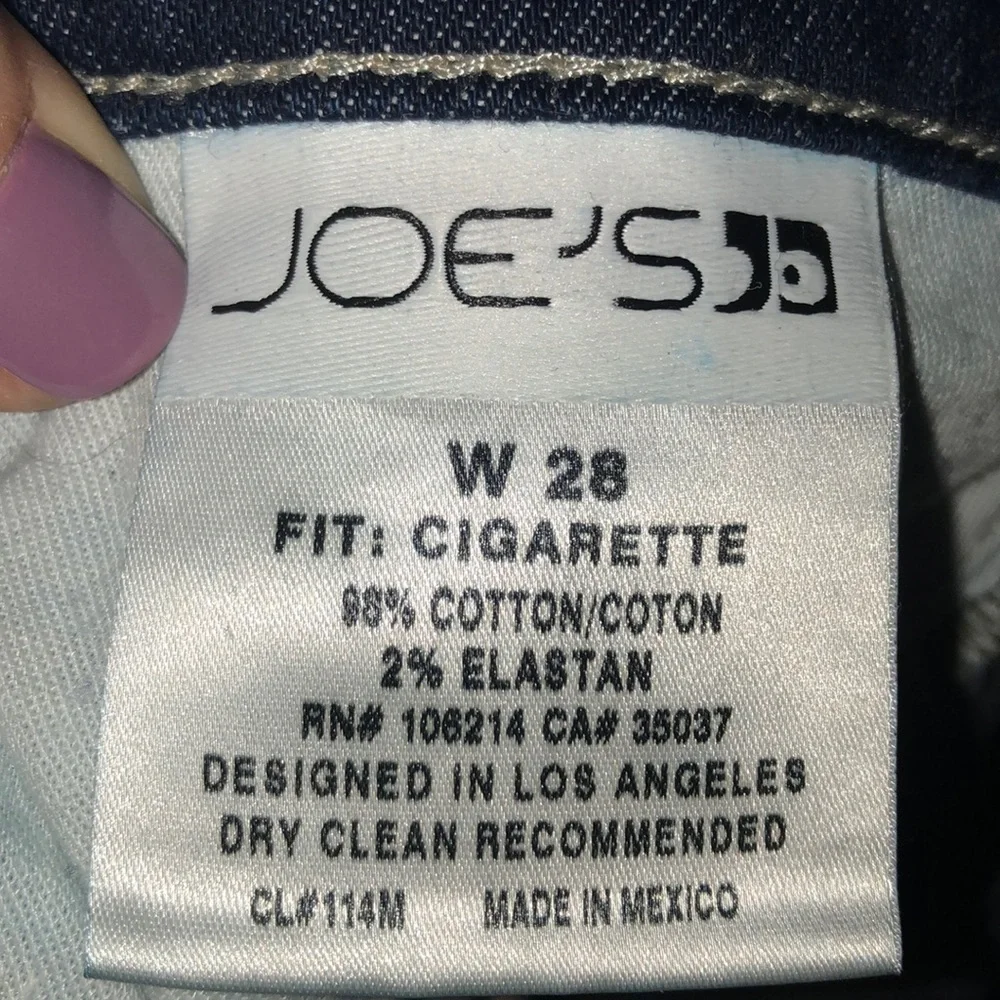 Joe’s Jeans cigarette style jeans. GUC. Size 2 - Picture 4 of 7